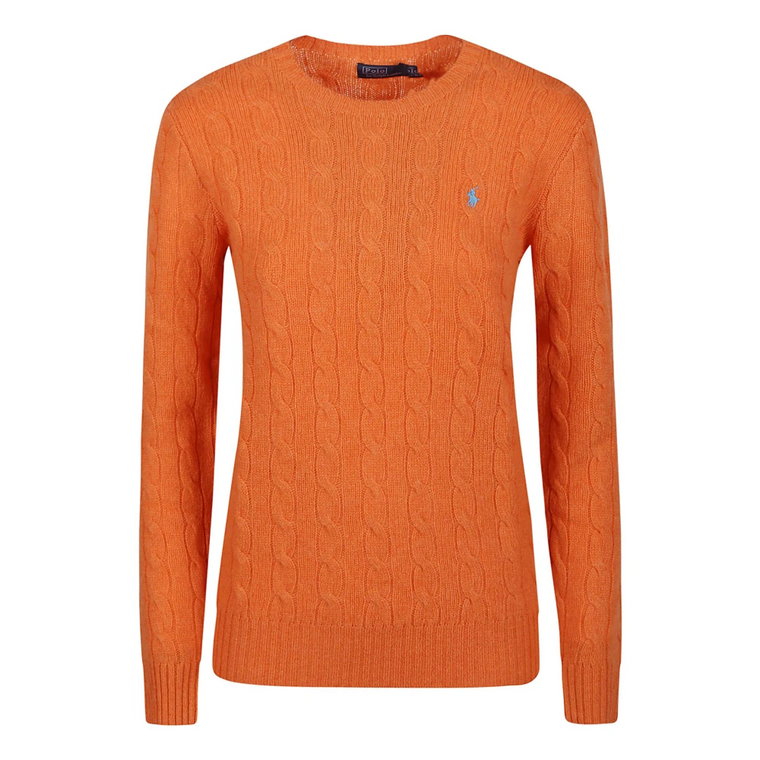 Flannel Orange Melange Sweater Ralph Lauren