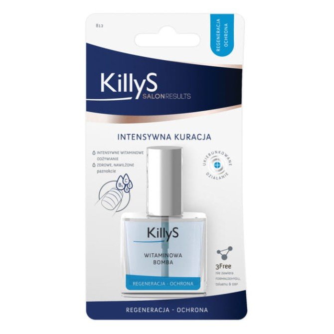 KillyS Salon Results Vitamin Booster odżywka witaminowa do osłabionych i łamiących się paznokci 10ml