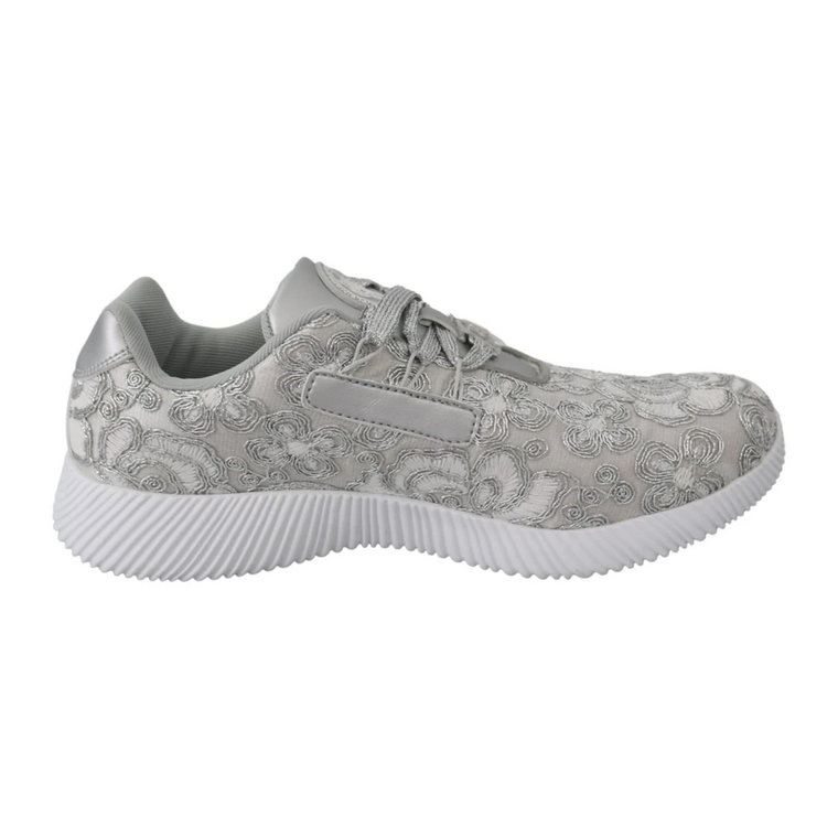 Silver Polyester Runner Joice Sneakers Shoes - Plein Sport Plein Sport