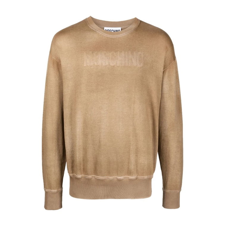 Sweter z okrągłym dekoltem Moschino