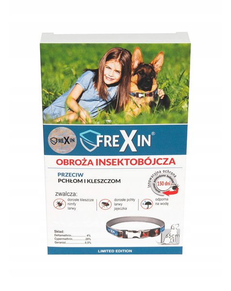 Obroża insektobójcza FreXin dla psa 65 cm