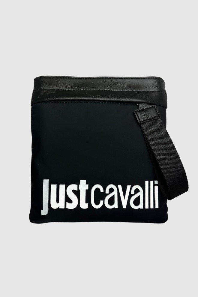 JUST CAVALLI Czarna torba Range Institutional Logosketch 3