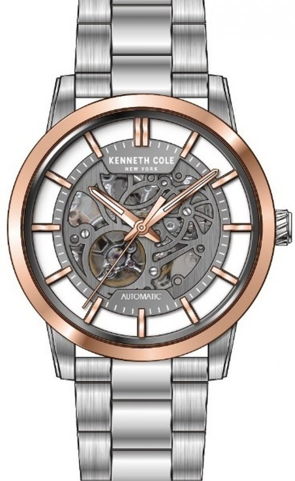 Zegarek męski KENNETH COLE KCWGY0064301 stalowy klasyczny skeleton