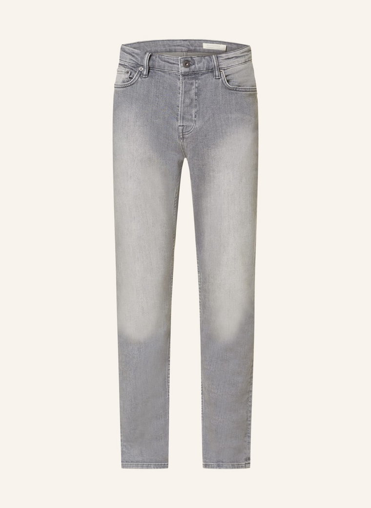 Allsaints Jeansy Cigarette Skinny Fit grau