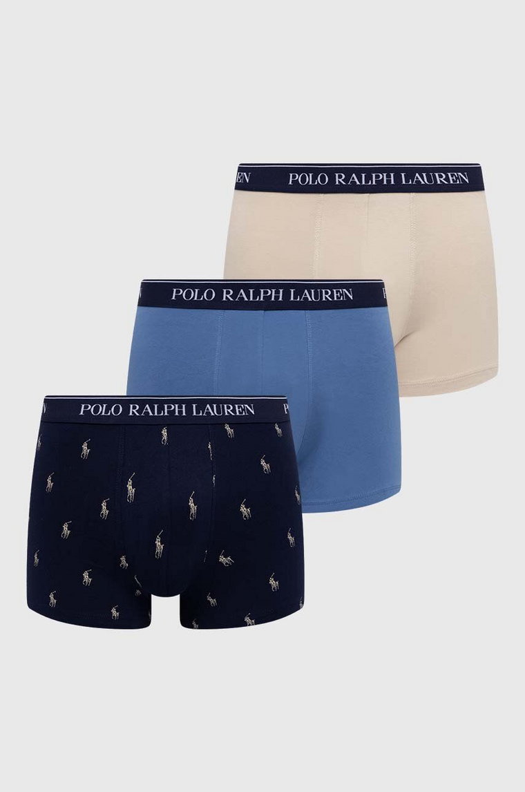 Polo Ralph Lauren bokserki 3-pack męskie kolor niebieski