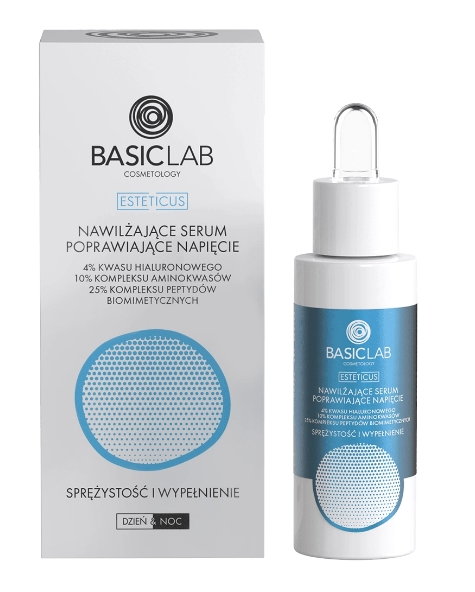 Basiclab Dermocosmetics Esteticus Nawilżające serum poprawiające napięcie 4% kw. hialuronowego