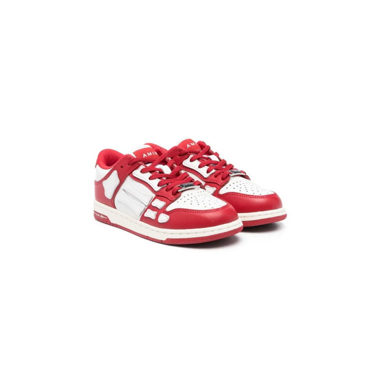 Czerwone Skórzane Sneakersy Amiri