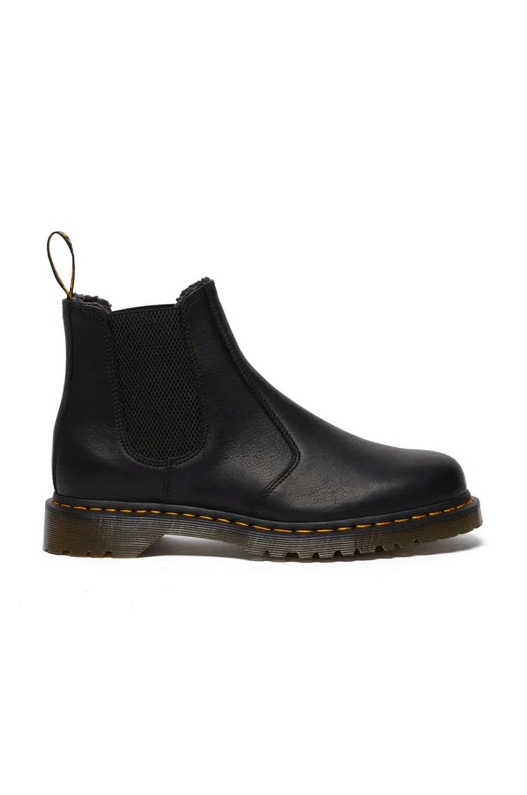 Dr. Martens sztyblety 2976 WL kolor czarny na płaskim obcasie ocieplone DM31874001