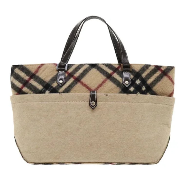 Pre-owned Wool totes Burberry Vintage