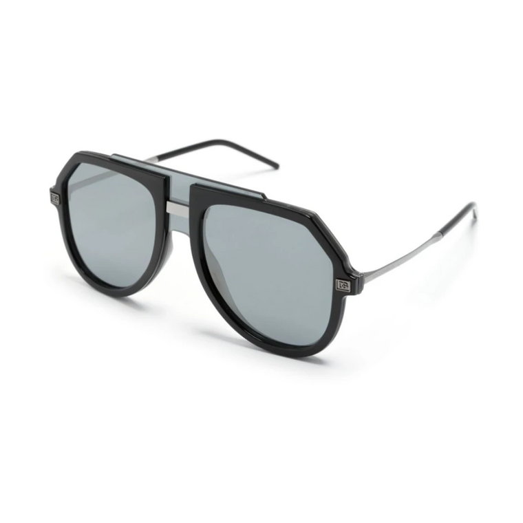 Czarne okulary przeciwsłoneczne z oryginalnymi akcesoriami Dolce & Gabbana