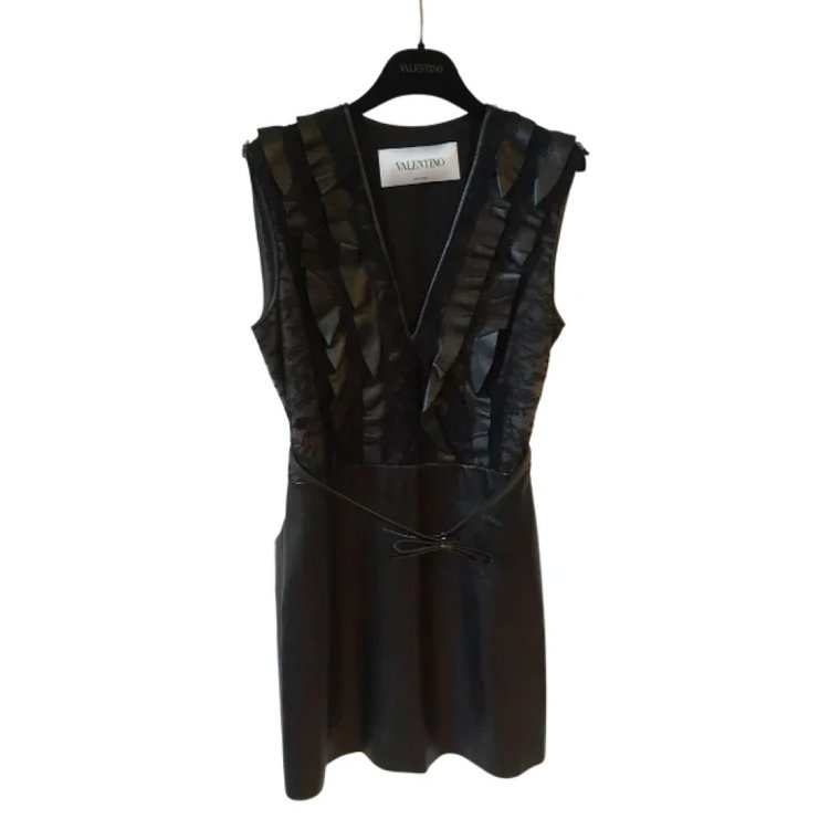 Pre-owned Leather dresses Valentino Vintage