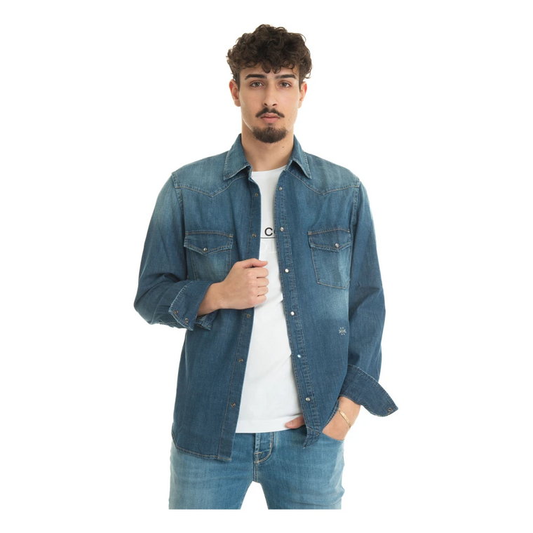 Męska koszula jeansowa w stylu slim fit Jacob Cohën