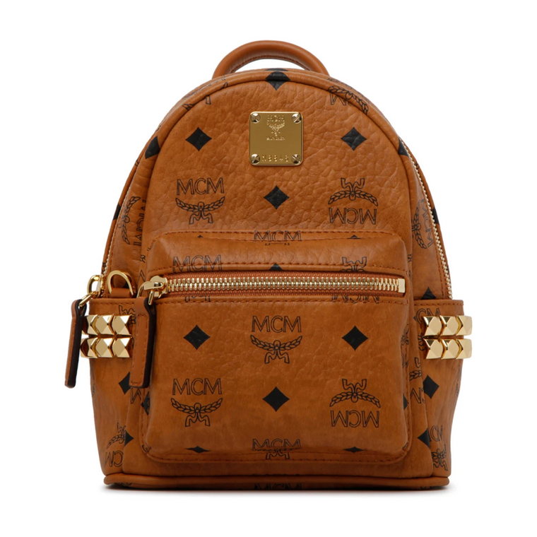 Cognac Brown Mini Star Bebe Boo Plecak MCM