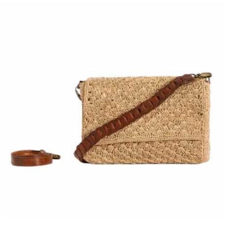 Sonia Tea Natural Crossbody Shell Stitch Torba Ibeliv