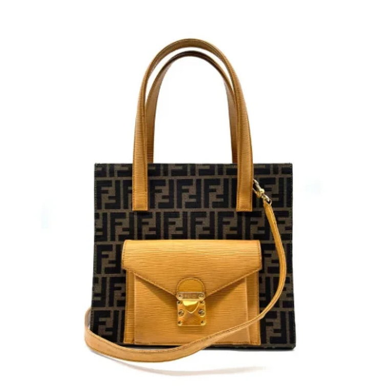 Pre-owned Canvas handbags Fendi Vintage