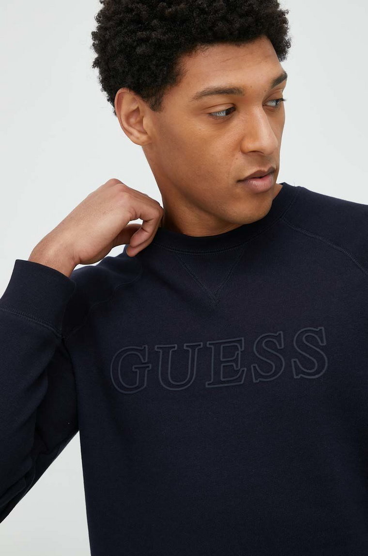 Guess bluza ALDWIN męska kolor granatowy Z2YQ27 K9V31