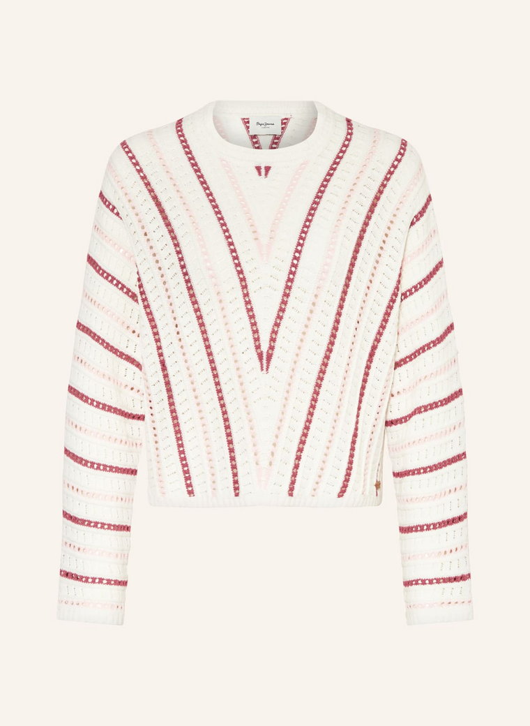 Pepe Jeans Sweter Ginny weiss