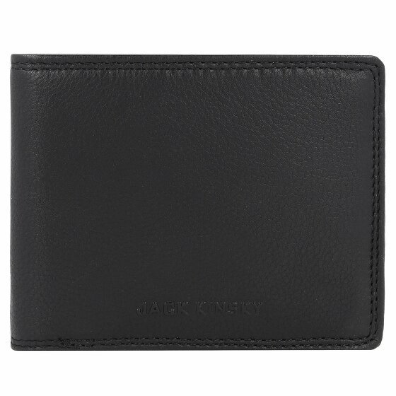 Jack Kinsky Brisbane Portfel Ochrona RFID Skórzany 13 cm schwarz