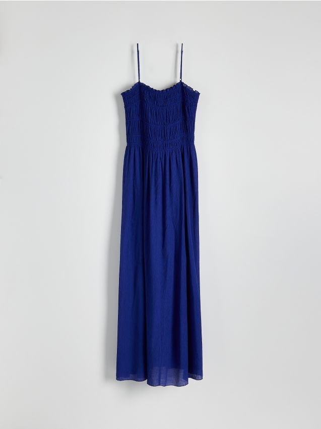 Reserved - Sukienka z wiskozą - niebieski