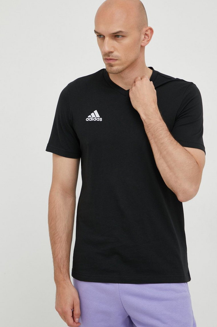adidas Performance t-shirt Entrada 22  Entrada 22 męski kolor czarny gładki HC0448