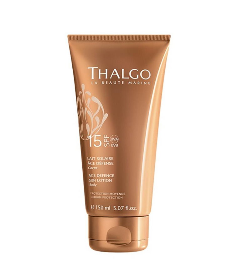 THALGO Age Defence Sun Lotion SPF15 Przeciwzmarszczkowe mleczko do opalania ciała 150 ml