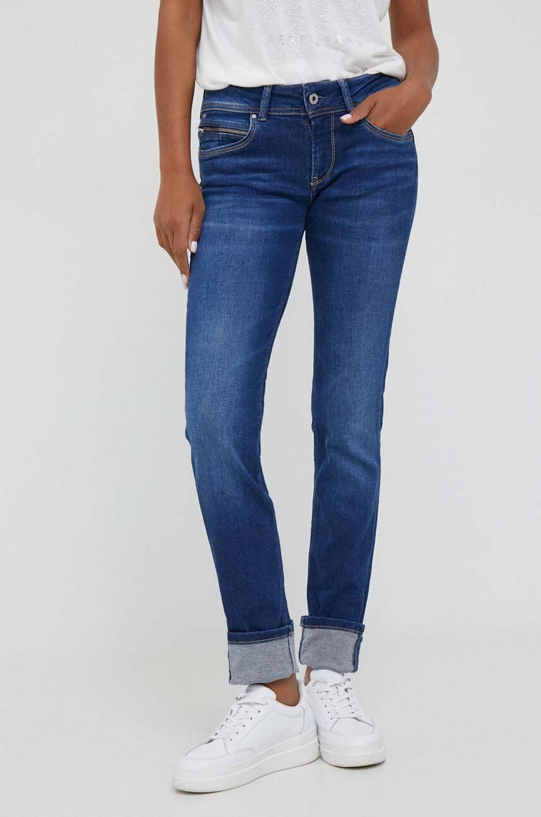 Pepe Jeans jeansy damskie medium waist