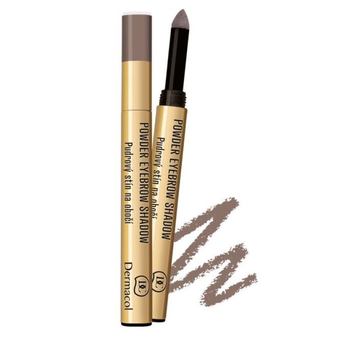 Dermacol Powder Eyebrow Shadow pudrowy cień do brwi w pisaku 02 1g