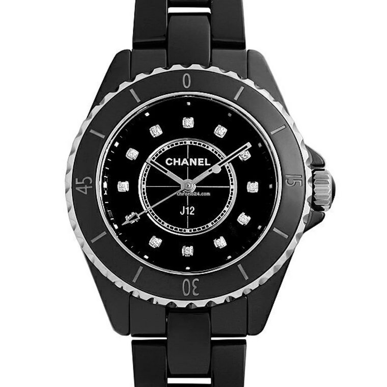 Zegarek J12 z Czarną Ceramiką Chanel