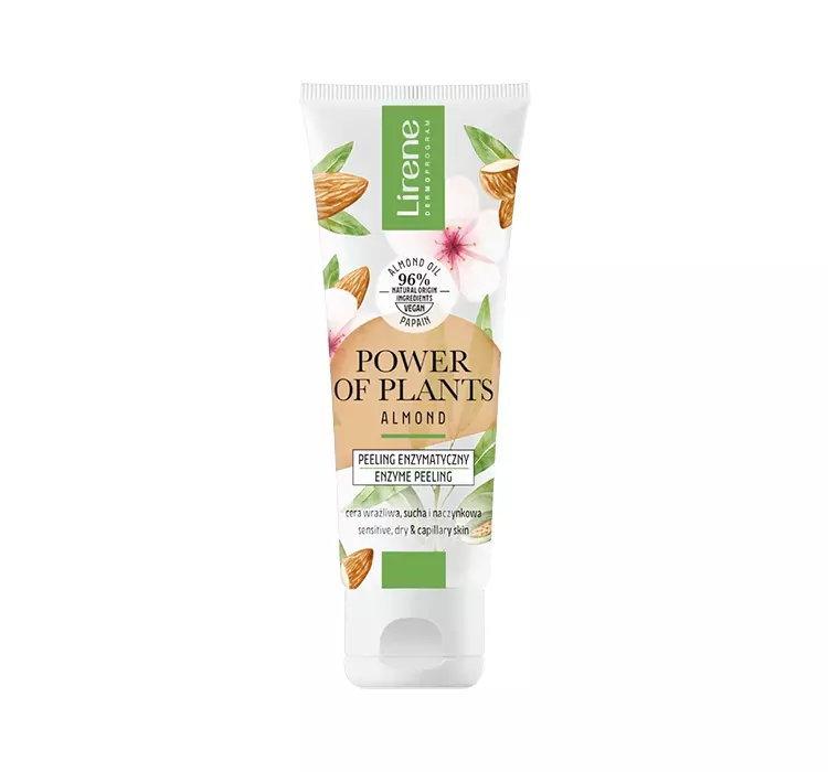 LIRENE POWER OF PLANTS ALMOND PEELING ENZYMATYCZNY 75ML