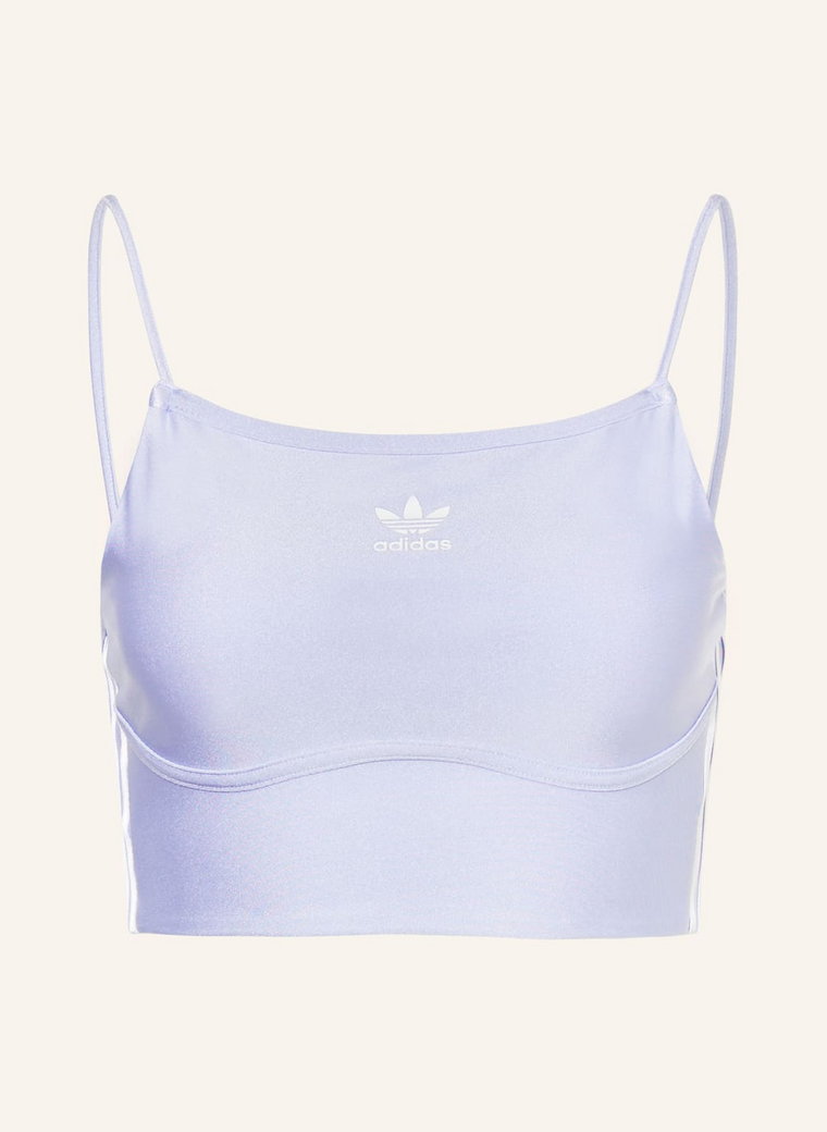 Adidas Originals Krótki Top 3-Streifen lila