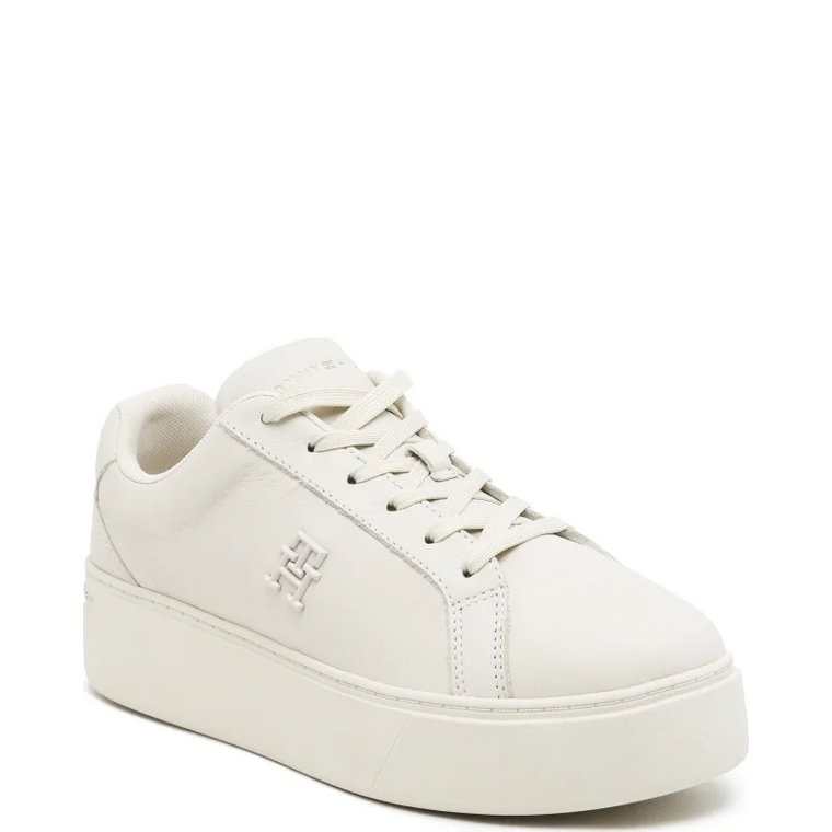 Tommy Hilfiger Skórzane sneakersy PLATFORM COURT SNEAKER