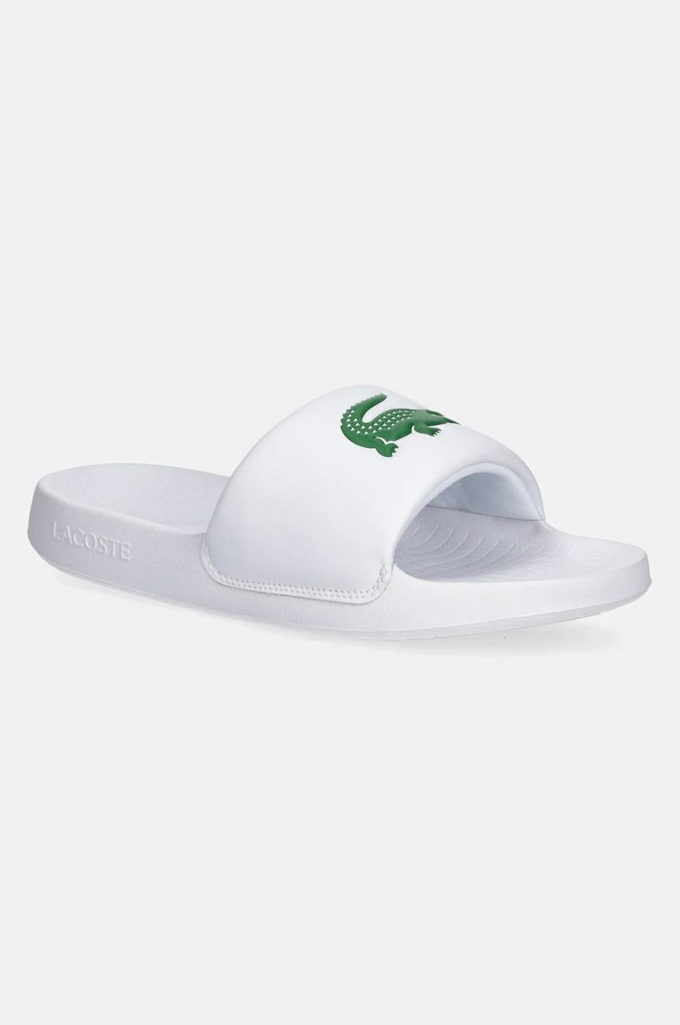 Lacoste klapki 48CMA0023 męskie kolor biały SERVE SLIDE 1.0 224 3 CMA