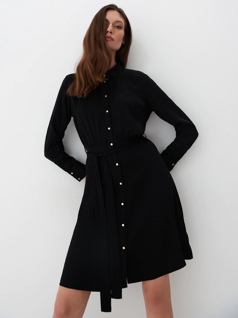 Mohito - Koszulowa sukienka mini - czarny