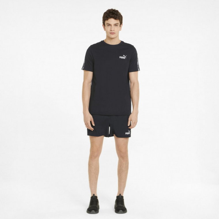 Męskie spodenki tkaninowe ESS+ Tape Woven Shorts - czarne