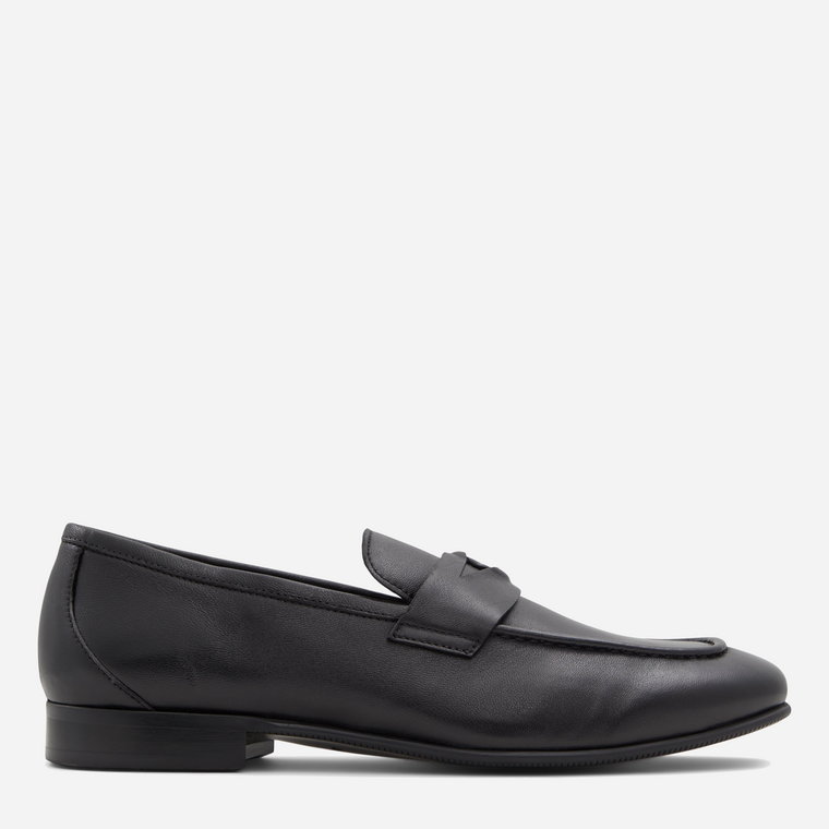 Loafersy męskie skórzane ALDO 13657356-004 43 (10US) 27.1 cm Czarne (57005609509). Półbuty męskie