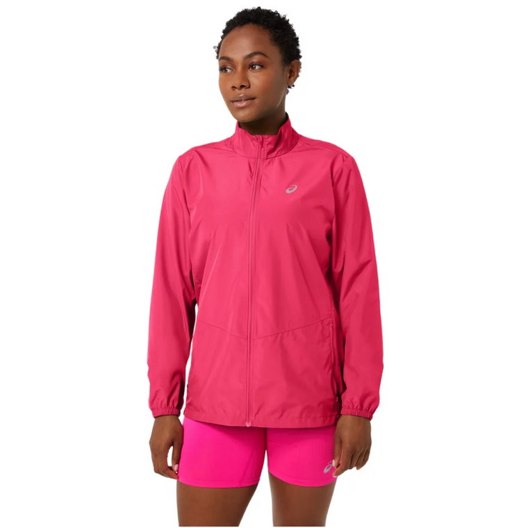 Asics Core Jacket 2012C341-701, Damskie, Różowe, kurtki, poliester, rozmiar: S