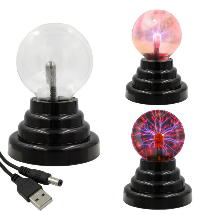 KULA PLAZMOWA MAGICZNA LAMPA LAMPKA EDUKACYJNA USB NA BIURKO DLA DZIECI