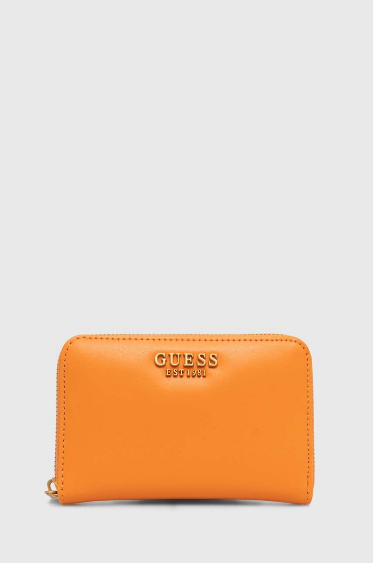 Guess portfel LAUREL damski kolor pomarańczowy SWVA85 00400