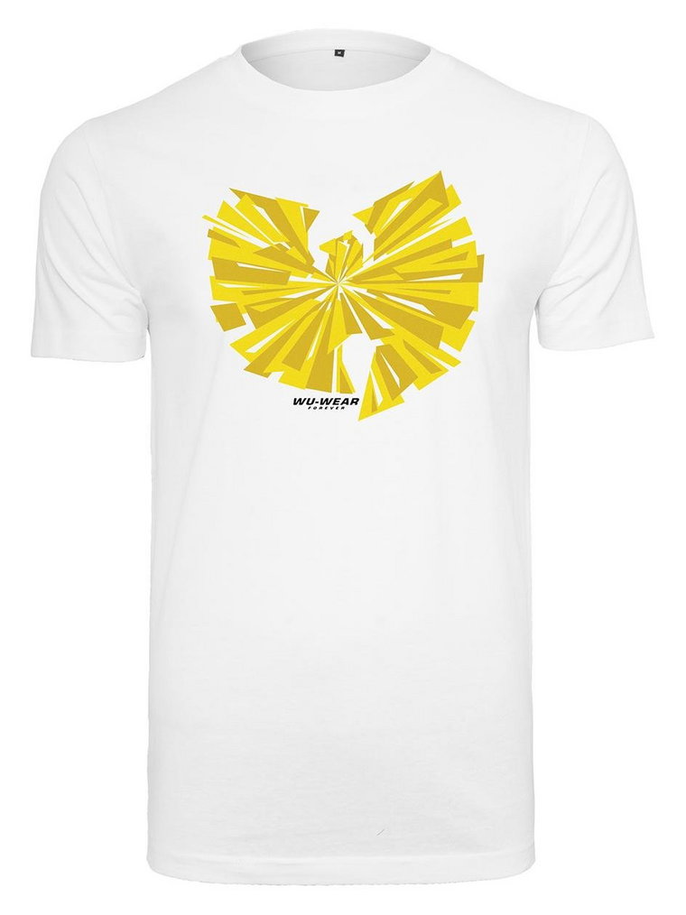 Koszulka Z Krótkim Rękawem Męska Biała Wu Wear Split Logo WU055