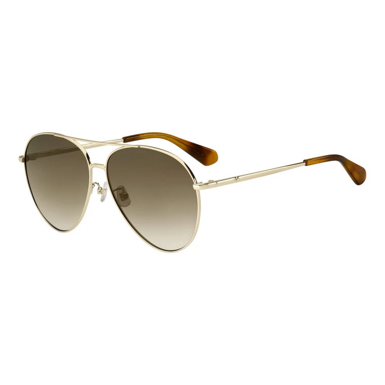 Pale Gold/Brown Shaded Okulary przeciwsłoneczne Kate Spade