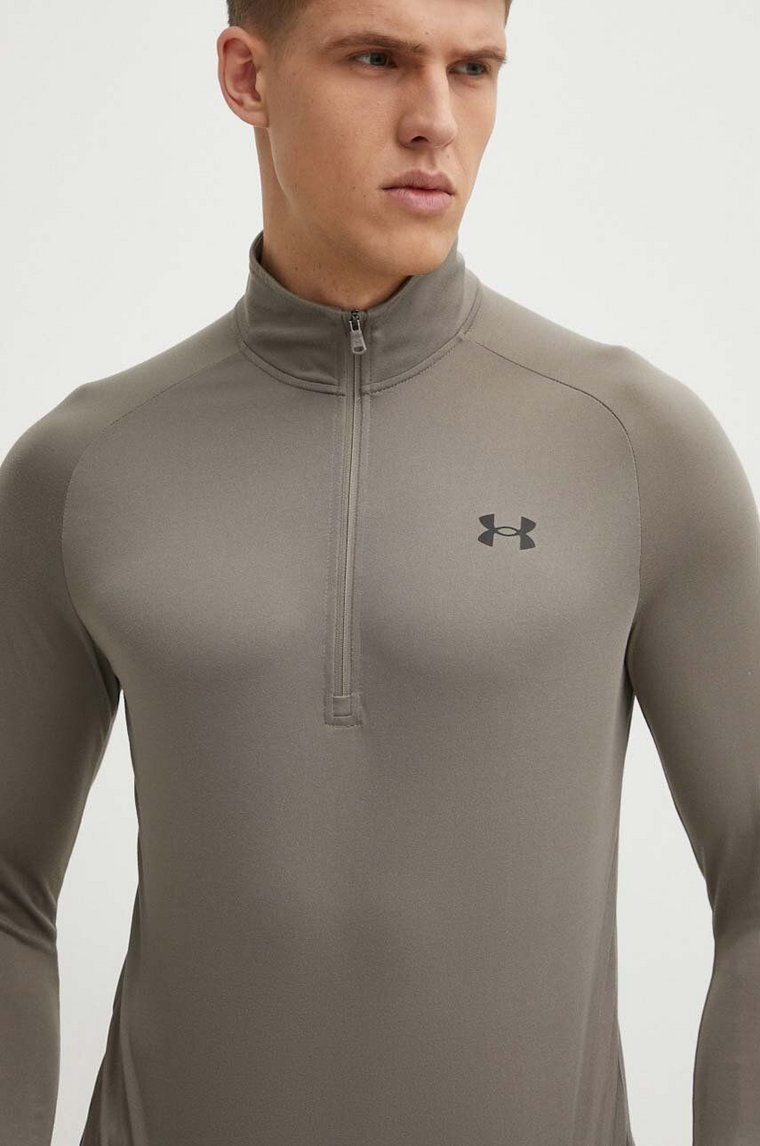 Under Armour bluza treningowa Tech 2.0 kolor brązowy melanżowa