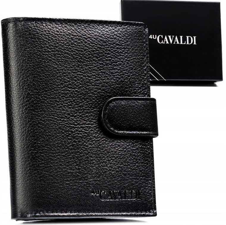 Pojemny stylowy skórzany męski portfel 4U Cavaldi