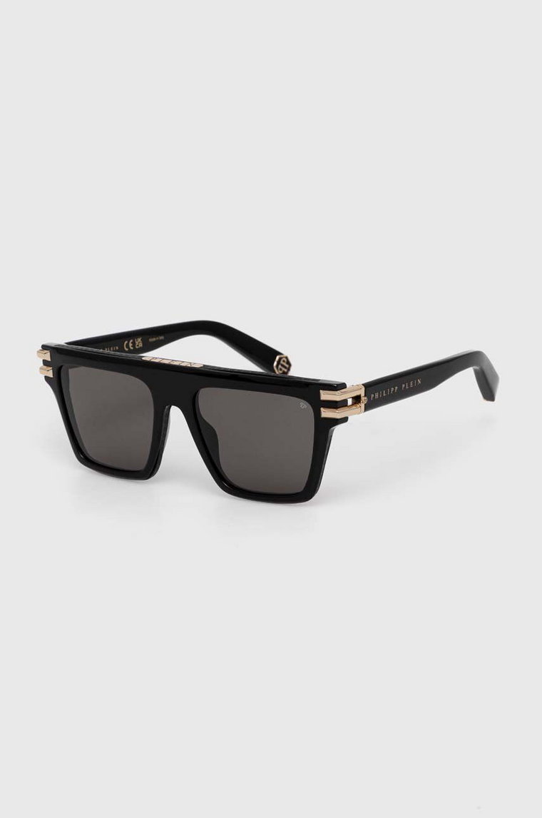 Philipp Plein okulary przeciwsłoneczne damskie kolor czarny SPP108M_560700