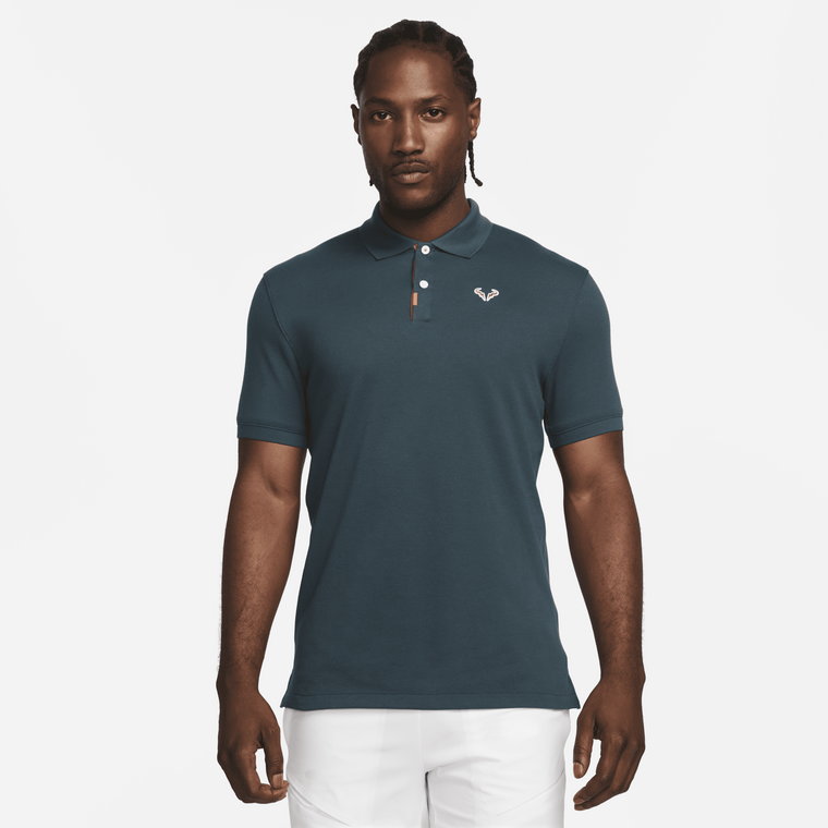 Męska dopasowana koszulka polo The Nike Polo Rafa - Niebieski