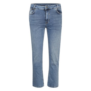 My Essential Wardrobe, High Straight Jeans Niebieski, female,
