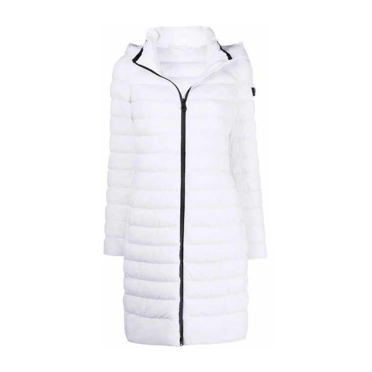 Biała pikowana kurtka z ociepleniem Peuterey