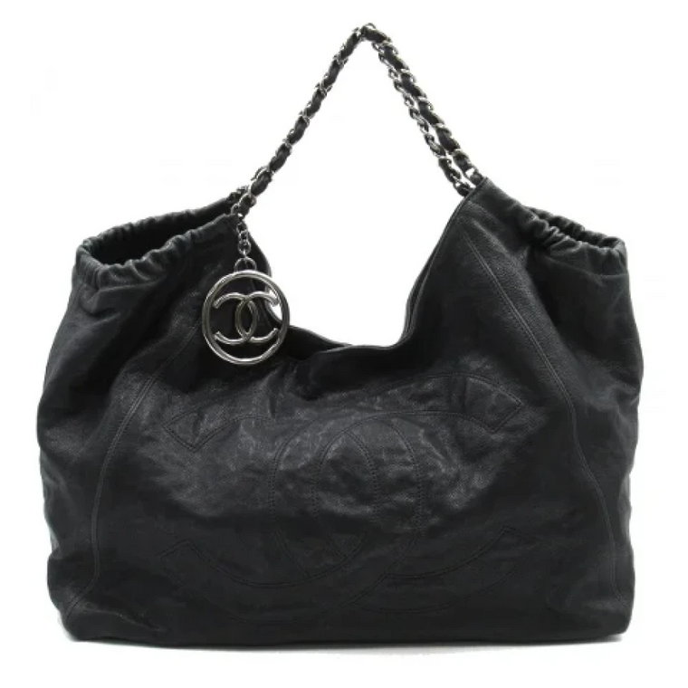 Czarna skórzana torba Chanel Tote Chanel Vintage