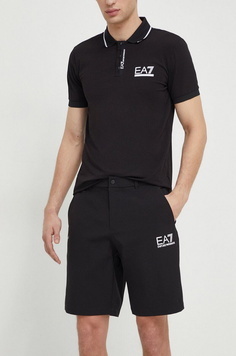 EA7 Emporio Armani szorty męskie kolor czarny