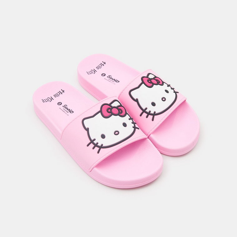 Sinsay - Klapki Hello Kitty - Różowy