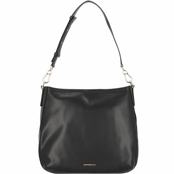 Mandarina Duck Skórzana torba na ramię Luna 36 cm black